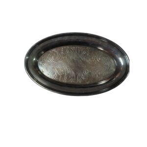 Paul Revere Reproduction Wm A Rogers Oval Tray 5.75" by 9.5" Vintage